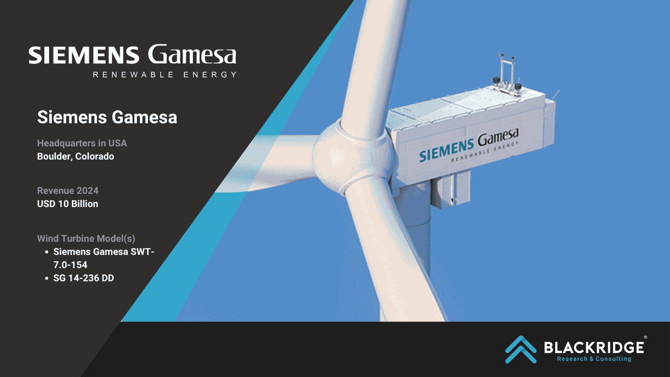 Siemens Gamesa largest wind power company united states