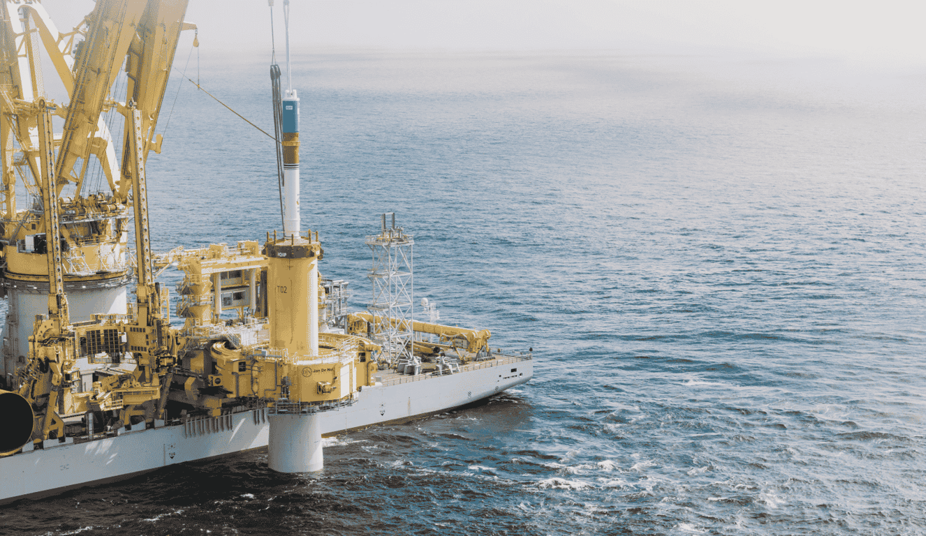 RWE Completes Foundation Installation for Denmark's Largest Offshore Wind Farm