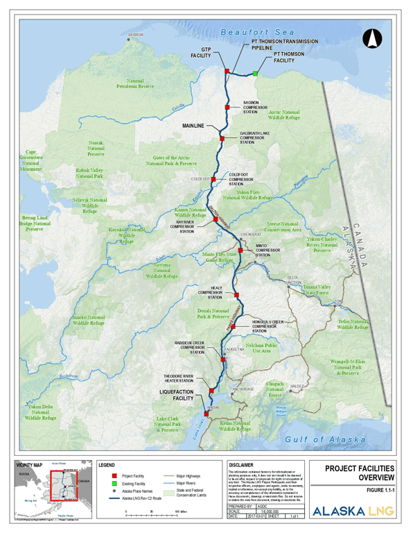 Alaska LNG Project Map