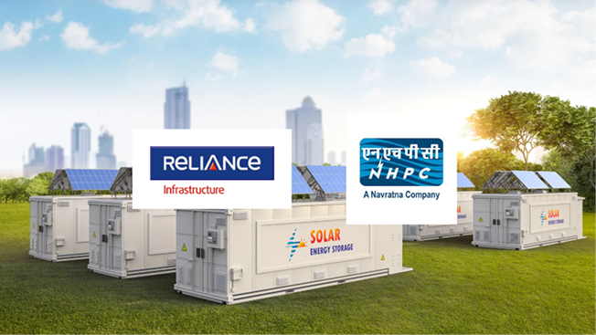 Reliance Infrastructure Secures INR 4,000 Crore Solar and Battery Storage Project From NHPC